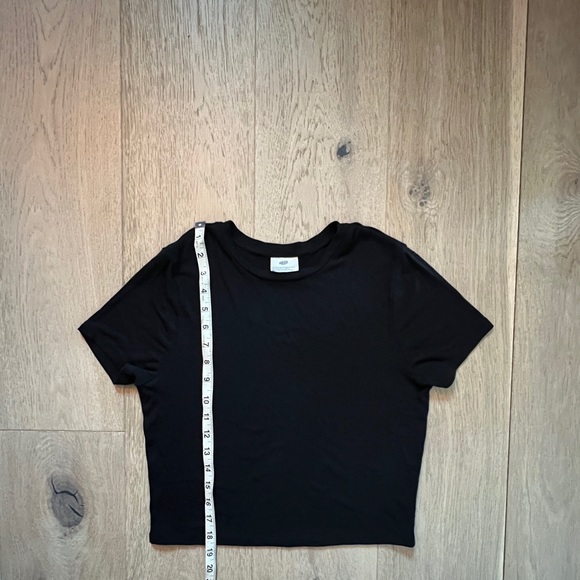 Black Ribbed Baby Tee - Picture 3 of 4